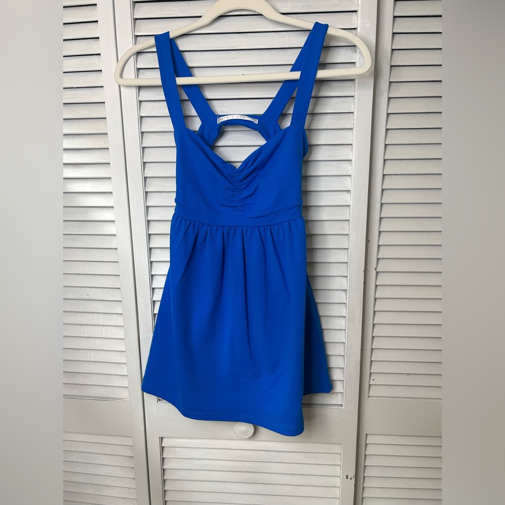 Susana Monaco Blue Sleeveless Mini Dress Size Small